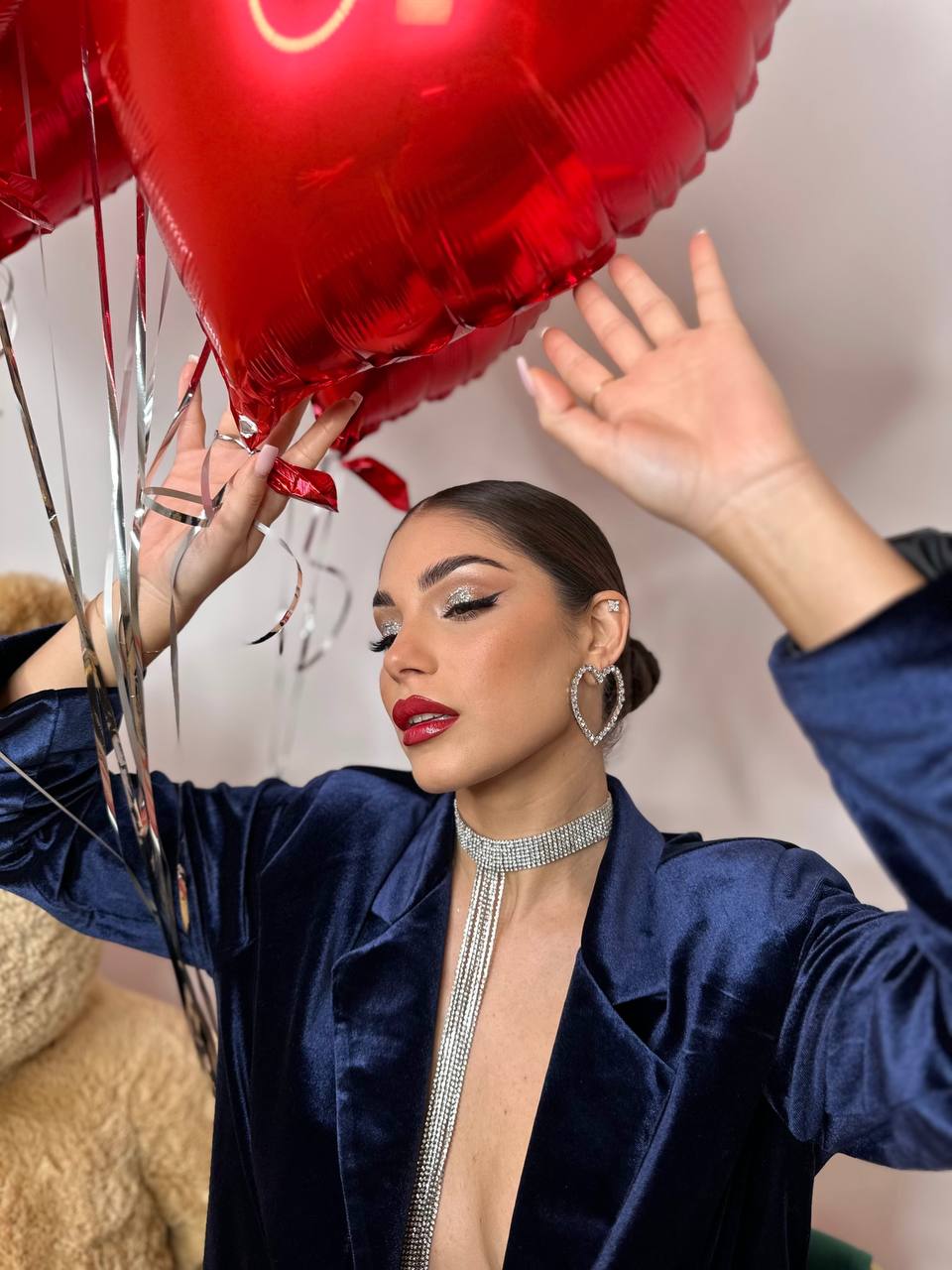 Collana Valentine strass