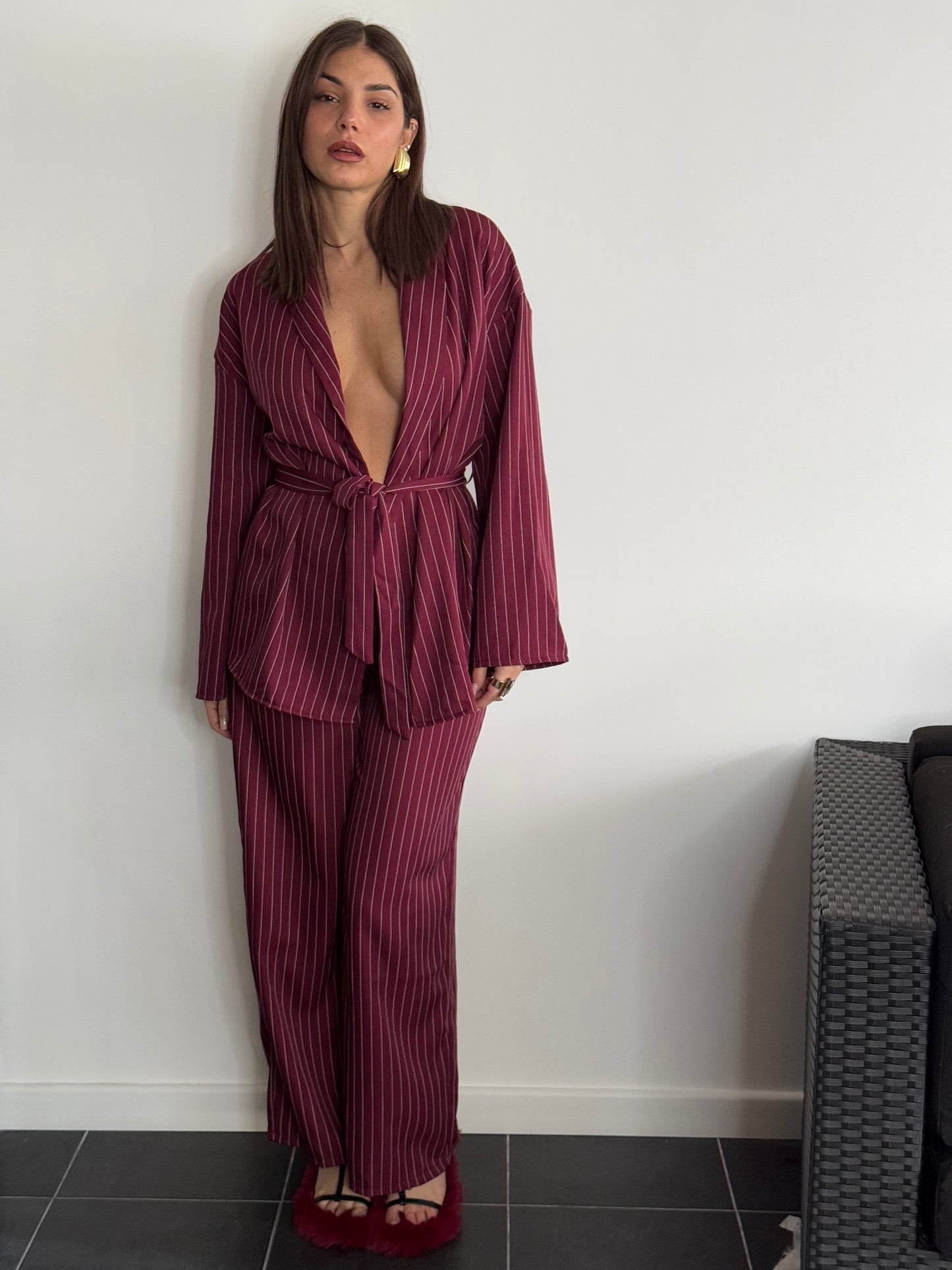 Coord set bordó righini