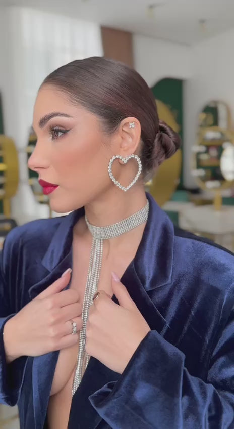 Collana Valentine strass